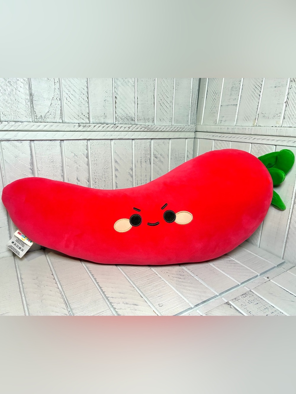 Mimicoco 2024 Red Hot Chili Pepper XL Foodie Plush 22” Decor Or Body Pillow